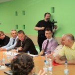 Przedstawiciele samorządu (od lewej): Adam Cieciura, Mateusz Stępień, Paweł Lech, Marcin Kierwiński, Daniel Łaga