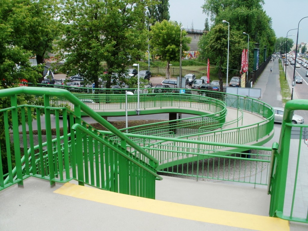 Kładka Wawelska pochylnia południowa